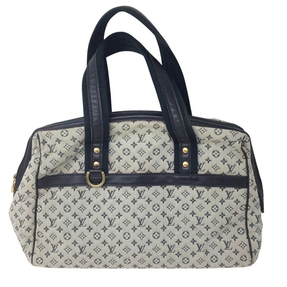 Louis‎ Vuitton Navy Monogram Mini Lin Josephine GM Satchel